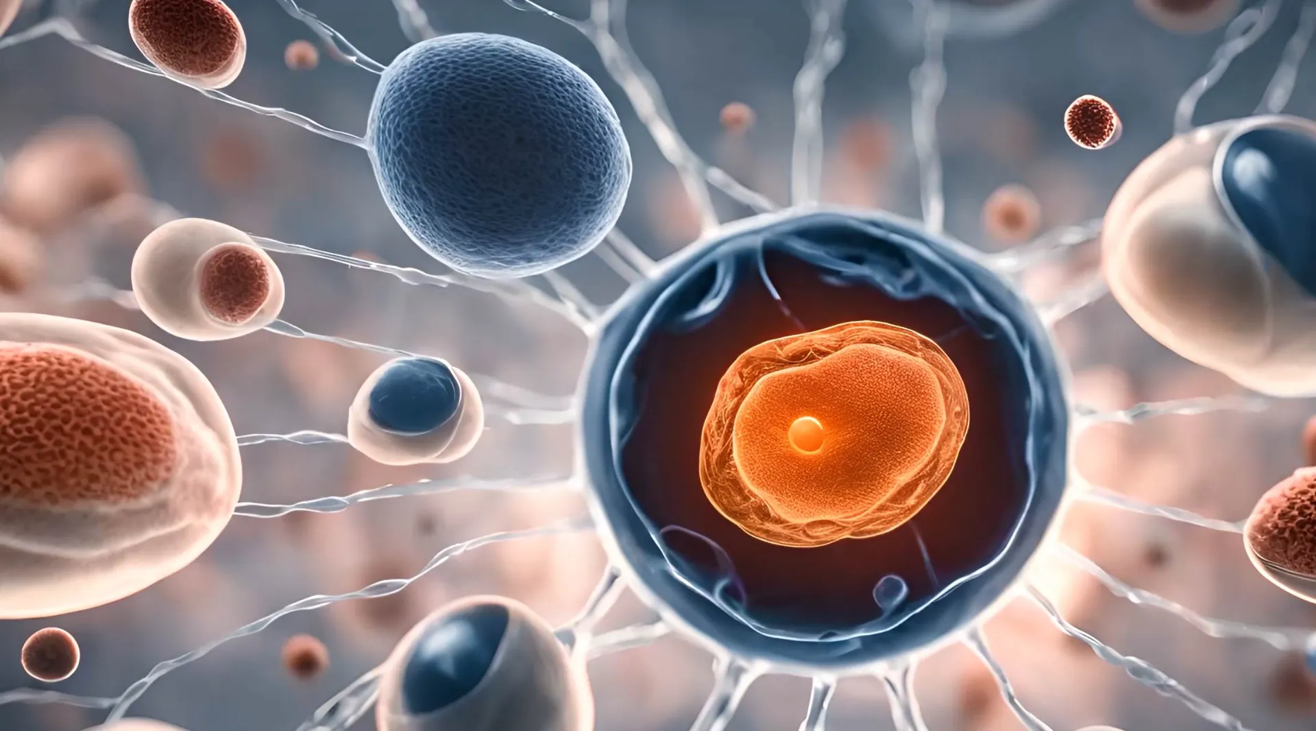 Cellular Symphony Intricate Biology Video Backdrop